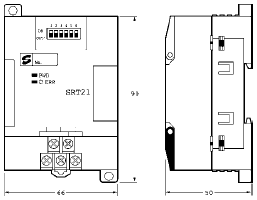 CPM1A-SRT21 Dimensions 1 