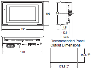 NT20, NT31(C)-EV3, NT631C-EV3 Dimensions 3 