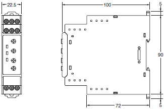 K8AB Series Dimensions 2 