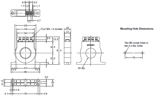 K8AB Series Dimensions 3 