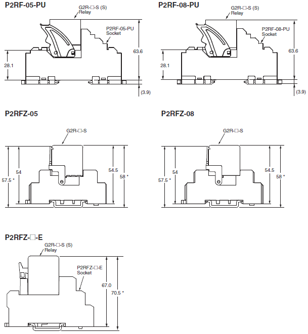 G2R-[]-S (S) Dimensions 13 