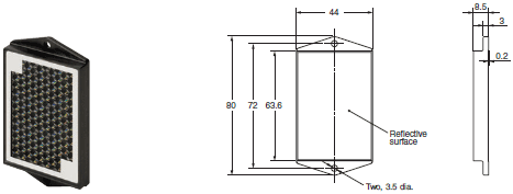 E3ZM-B Dimensions 8 