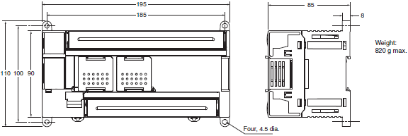 CP1L Dimensions 5 