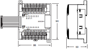 CP1L Dimensions 11 