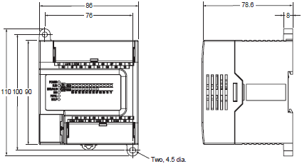 CP1E Dimensions 5 