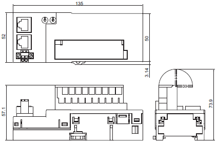 GX-[]D16[]1 / OC1601 Dimensions 1 