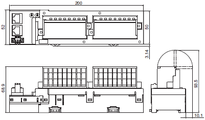 GX-ID16[]2 / OD16[]2 / MD16[]2 Dimensions 1 