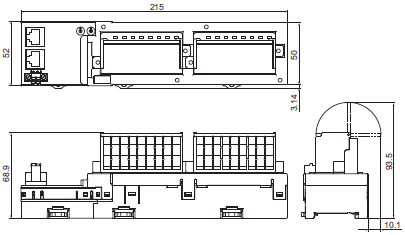 GX-EC0211 / EC0241 Dimensions 1 