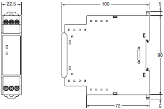 K8AB-PH1-L Dimensions 2 