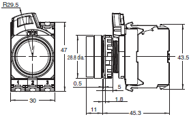 A22NN / A22NL Dimensions 12 