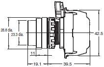 A22NN / A22NL Dimensions 7 