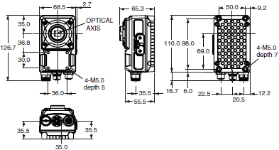 FHV7 Series Dimensions 3 