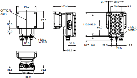 FHV7 Series Dimensions 7 