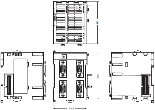 CK3W-ECS300 Dimensions 1 