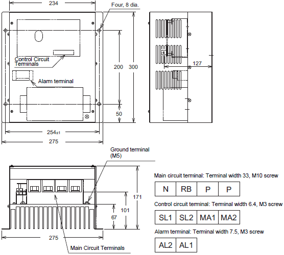 3G3MX2-V2 Dimensions 14 