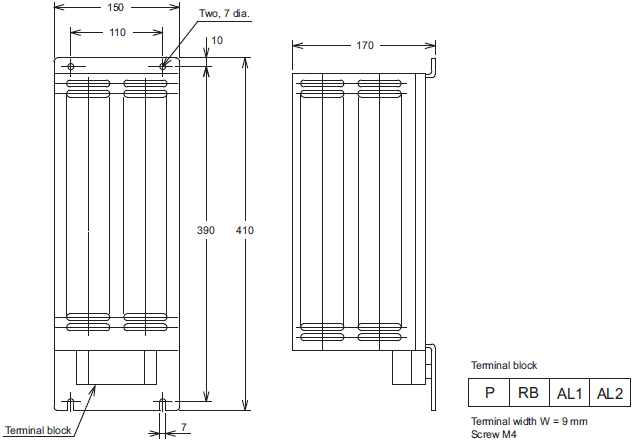 3G3MX2-V2 Dimensions 22 