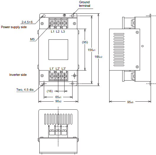 3G3MX2-V2 Dimensions 34 