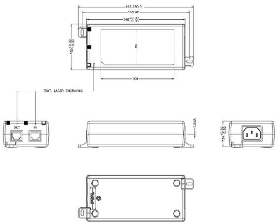 V460-H Dimensions 2 