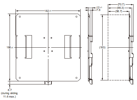 S8NR-S / S8R-BB Dimensions 4 