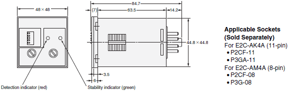 E2C / E2C-H Dimensions 15 