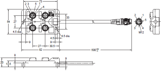 DeviceNet Peripheral Devices Dimensions 33 