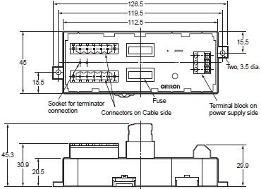 DeviceNet Peripheral Devices Dimensions 8 