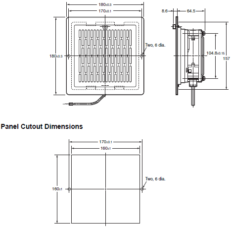 R87B Dimensions 1 