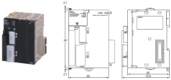 CJ1G-CPU4[]P Dimensions 3 CJ1G-CPU42P_Dim