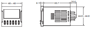 H7CC-A Dimensions 4 