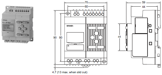K7L-UP-FLK Dimensions 1 